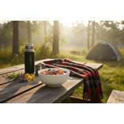 thumbnail: Cookinglife Soepkommen / Kommen - CampVibe - Outdoor - Kunststof - Onbreekbaar - Wit ø 16.8 cm - 4 Stuks