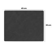 thumbnail: LIND DNA LIND DNA Placemats Nupo - Leer - Dark Blue - 45 x 35 cm - 2 Stuks