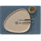 LIND DNA LIND DNA Placemats Nupo - Leer - Dark Blue - 45 x 35 cm - 2 Stuks