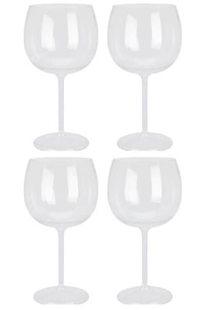 Gin Tonic Glazen Kunststof - CampVibe - Outdoor - Onbreekbaar - 570 ml - 4 Stuks