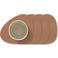 LIND DNA LIND DNA Onderzetters Nupo - Leer - Old Rose - 13 x 11 cm - 4 Stuks