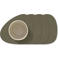 LIND DNA LIND DNA Onderzetters Nupo - Leer - Army Green - 13 x 11 cm - 4 Stuks