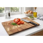 thumbnail: Cookinglife Snijplank Hout Acacia Pure Wood 40 x 25 cm - Houten Snij- en Bereidingsplank