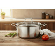 thumbnail: Cookinglife  Kookpan Essential Steel RVS Ø 22 cm - 3.8 liter - geschikt voor alle warmtebronnen