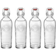 thumbnail: Bormioli Rocco Beugelflessen / Weckflessen Officina 1825 - Transparant - 1.2 liter - 4 stuks