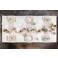 Cosy & Trendy Gebaksbordjes / Kleine Bordjes Trentino 15 x 12 cm - 4 Stuks