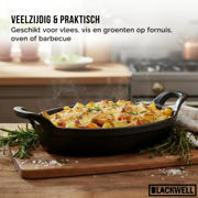 thumbnail: Blackwell Ovenschaal Cast Iron Gietijzer Ovaal 21 x 15 x 4 cm - zonder anti-aanbaklaag