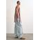 TOPSHOP regular fit gestreepte gebreide top met franjes - donkerrood