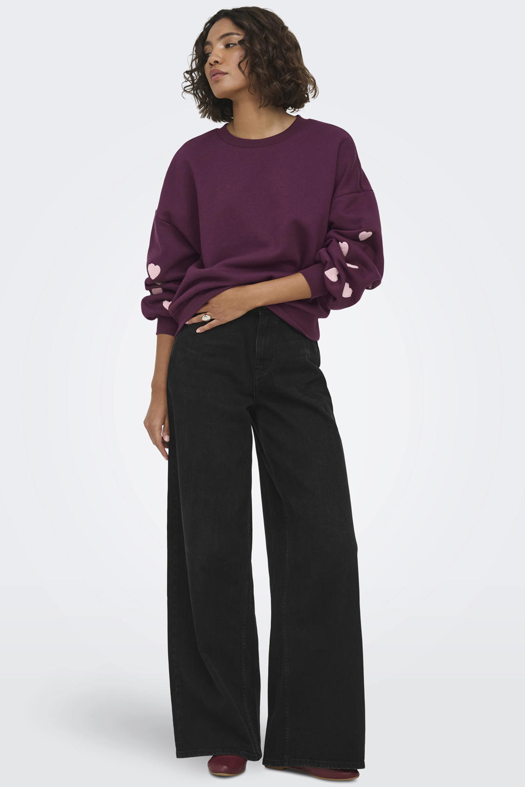 ONLY sweater met hartjes