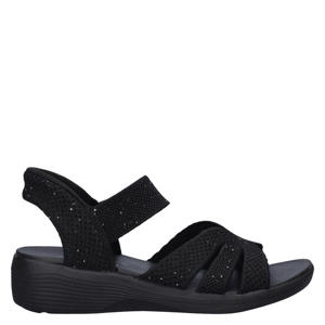 Hands Free Slip-In Arya sandalen met glitters zwart