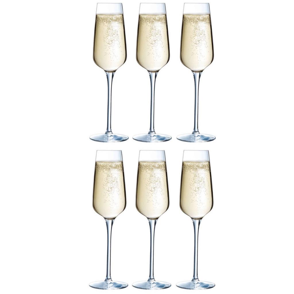 Chef & Sommelier Champagneglazen - Flutes - Sublym Flute - 210 ml - 6 stuks