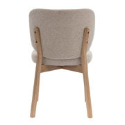 thumbnail: Giga Meubel Eetkamerstoel Nobu - Beige/Naturel Eiken - Set van 2