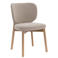Giga Meubel Eetkamerstoel Nobu - Beige/Naturel Eiken - Set van 2