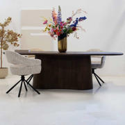 thumbnail: Giga Meubel Eettafel Jessie - Organisch - Mangohout - 180cm