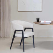thumbnail: Giga Meubel Eetkamerstoel Fureso - Beige/Zwart - Set van 2