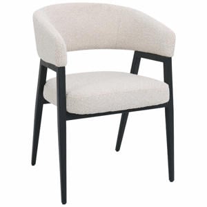 Eetkamerstoel Fureso - Beige/Zwart - Set van 2