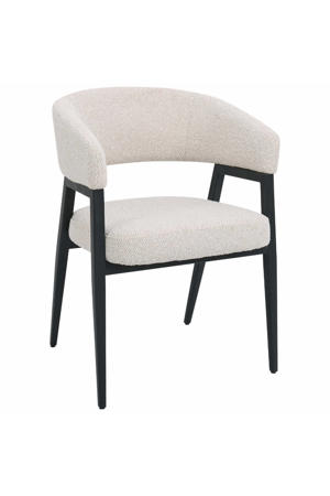 Eetkamerstoel Fureso - Beige/Zwart - Set van 2 