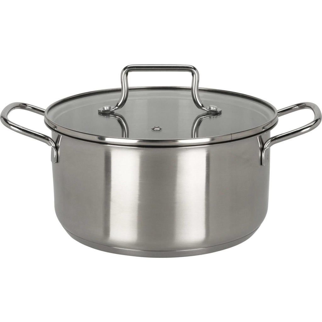 Cookinglife Kookpan Essential Steel RVS Ø 20 cm - 2.7 liter - geschikt voor alle warmtebronnen