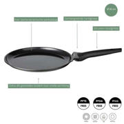 thumbnail: Sola Crepepan / Pannenkoekenpan Ceramic Deluxe ø 28 cm - Inductie geschikt - Keramische anti-aanbaklaag