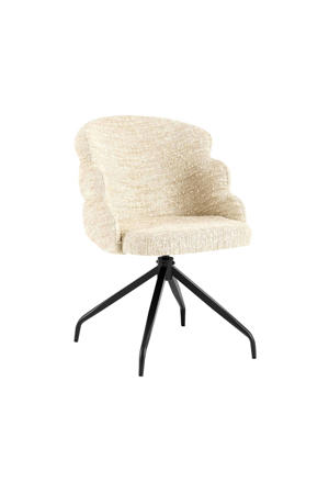 Eetkamerstoel Claes - Beige - Draaibaar - Set van 2