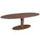 Giga Meubel Eettafel Xàtiva - Ovaal Donkerbruin Mangohout - 200x100x76cm