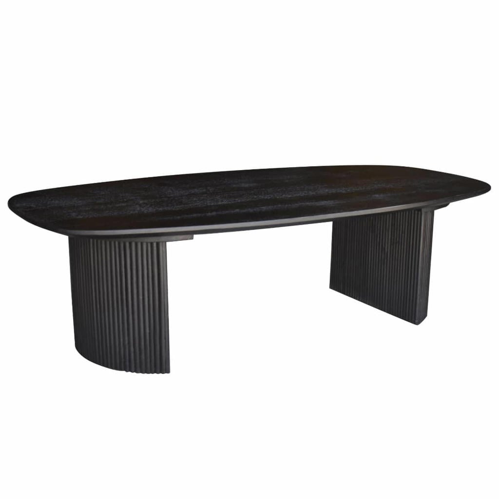 Giga Meubel Salontafel Feline - Deens Ovaal Zwart - 100cm