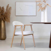 thumbnail: Giga Meubel Eetkamerstoel Karup - Beige/Naturel - Set van 2