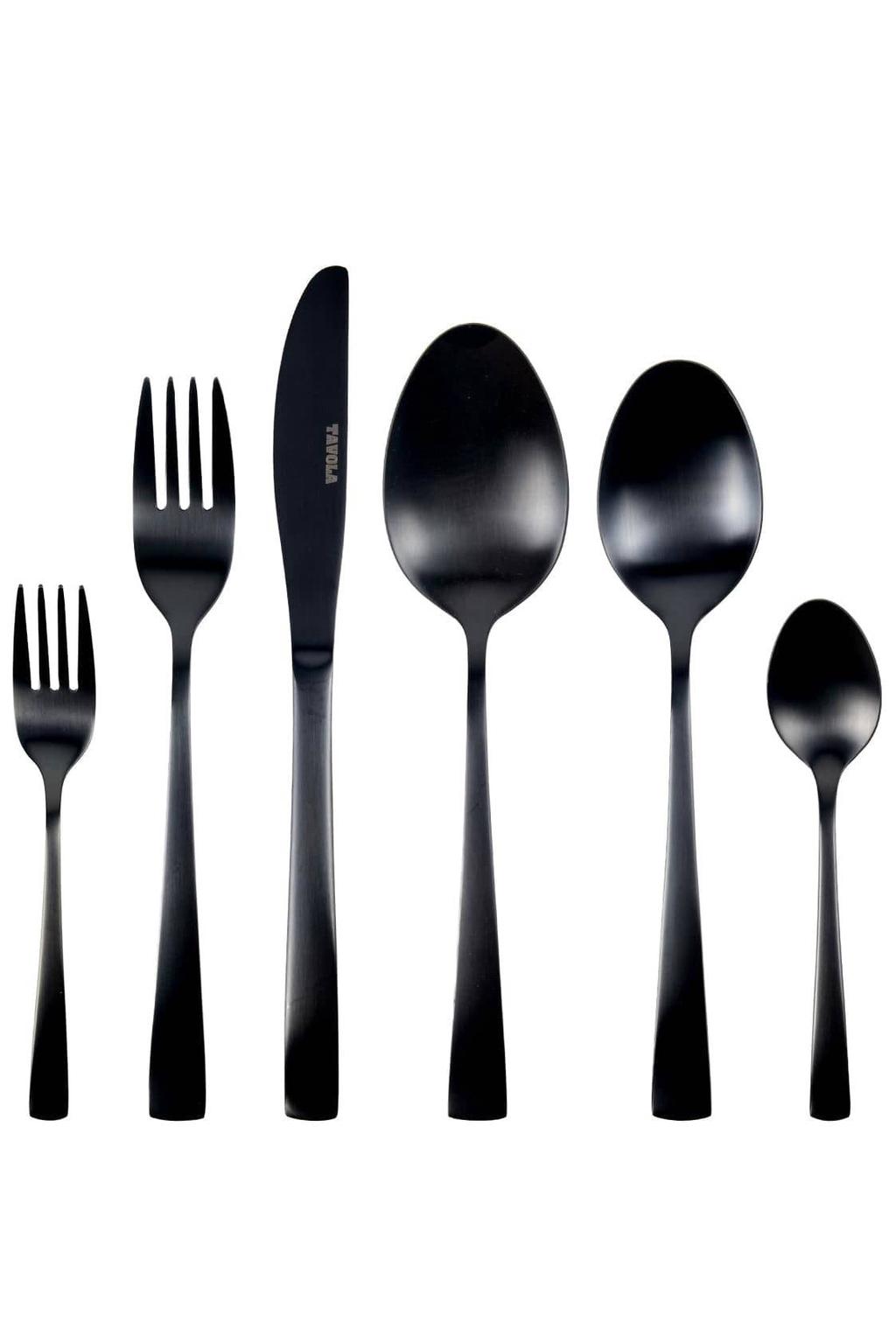 Studio Tavola Bestekset - Classic - Zwart - 42-delig / 8 personen
