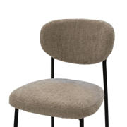 thumbnail: Giga Meubel Giga Meubel Barstoel Vajen - Stof/Metaal - Beige (set van 2)