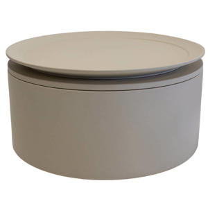 Salontafel Byske Rond - Beige - 80x80x35cm
