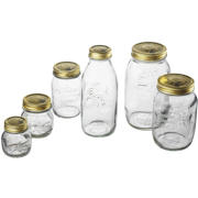 thumbnail: Bormioli Rocco Weckpotten Quattro Stagioni - ø 11 cm / 1 liter - 6 stuks