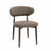 Giga Meubel Eetkamerstoel Milan - Taupe/Walnoot Stof - Set van 2