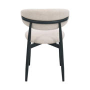 thumbnail: Giga Meubel Eetkamerstoel Alexia - Beige/Zwart - 52x56x77cm (set van 2)