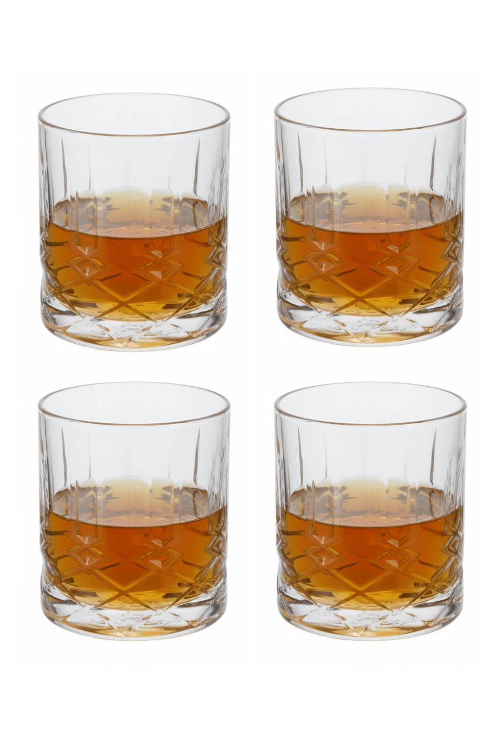 Cookinglife Whiskey Glazen / Waterglazen 350 ml - 4 Stuks