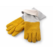 thumbnail: Hendi BBQ Handschoenen / Ovenhandschoenen XL Leer 46 cm - 2 Stuks
