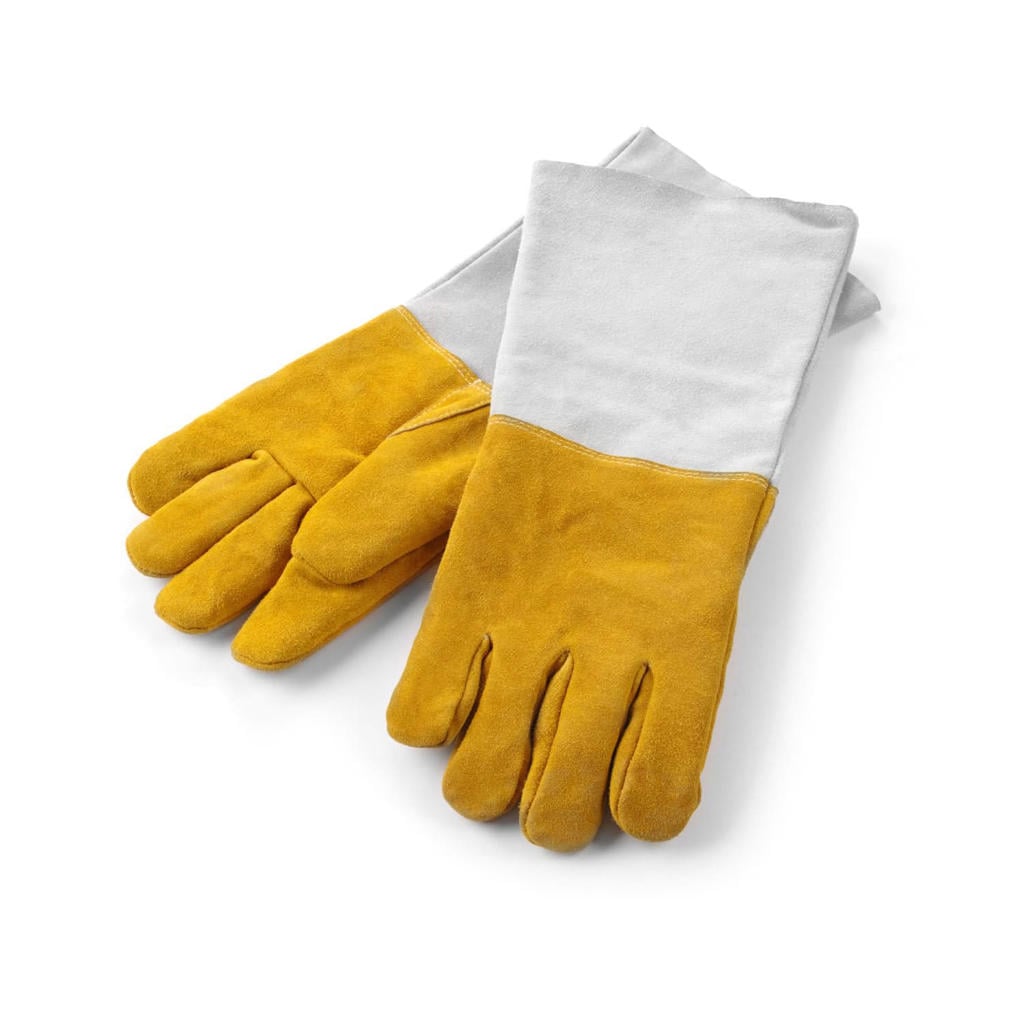 Hendi BBQ Handschoenen / Ovenhandschoenen XL Leer 46 cm - 2 Stuks
