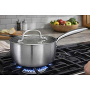 thumbnail: Cookinglife  Steelpan met Glazen Deksel Signature Steel - RVS - ø 17.5 cm - geschikt voor alle warmtebronnen