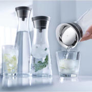 thumbnail: WMF Karaf / Waterkaraf - Basic - Drupvrij - Zwart / Zilver - 1 liter