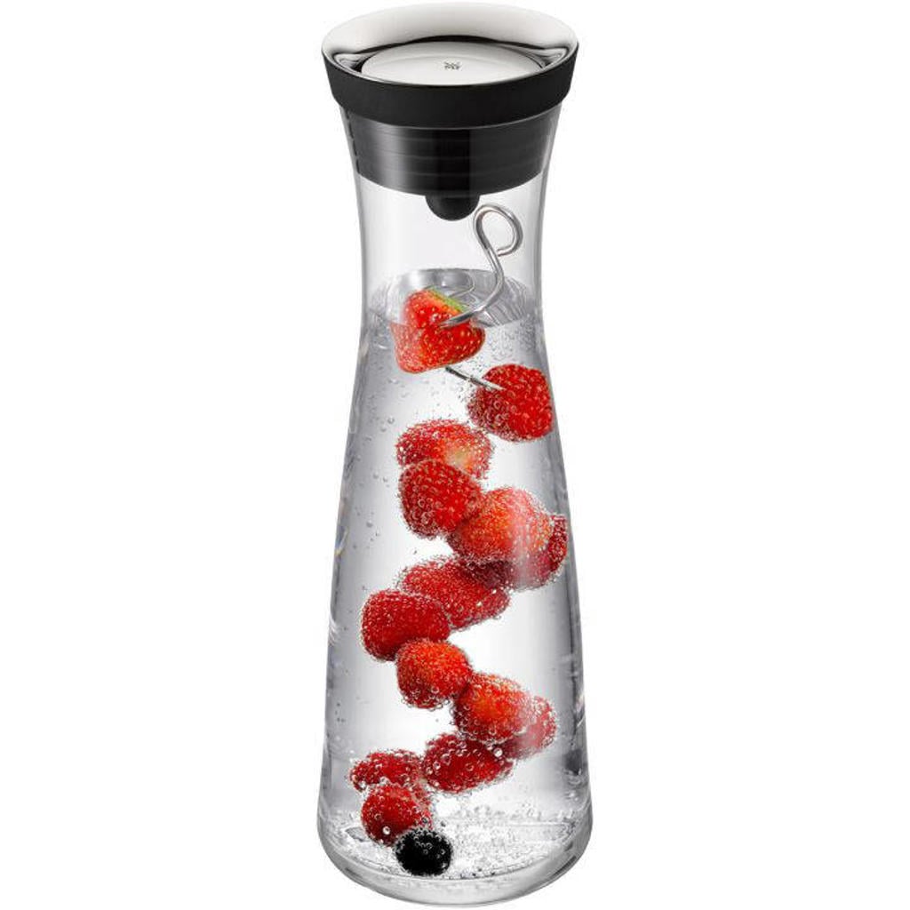 WMF Karaf / Waterkaraf - Basic - Drupvrij - Zwart / Zilver - 1 liter