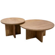thumbnail: Giga Meubel Salontafel Helsinki - Naturel Hout - 60x60x39cm