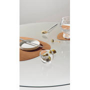 thumbnail: LIND DNA LIND DNA Placemats Nupo - Leer - Army Green / Nature - Curved - dubbelzijdig - 44 x 37 cm - 2 Stuks