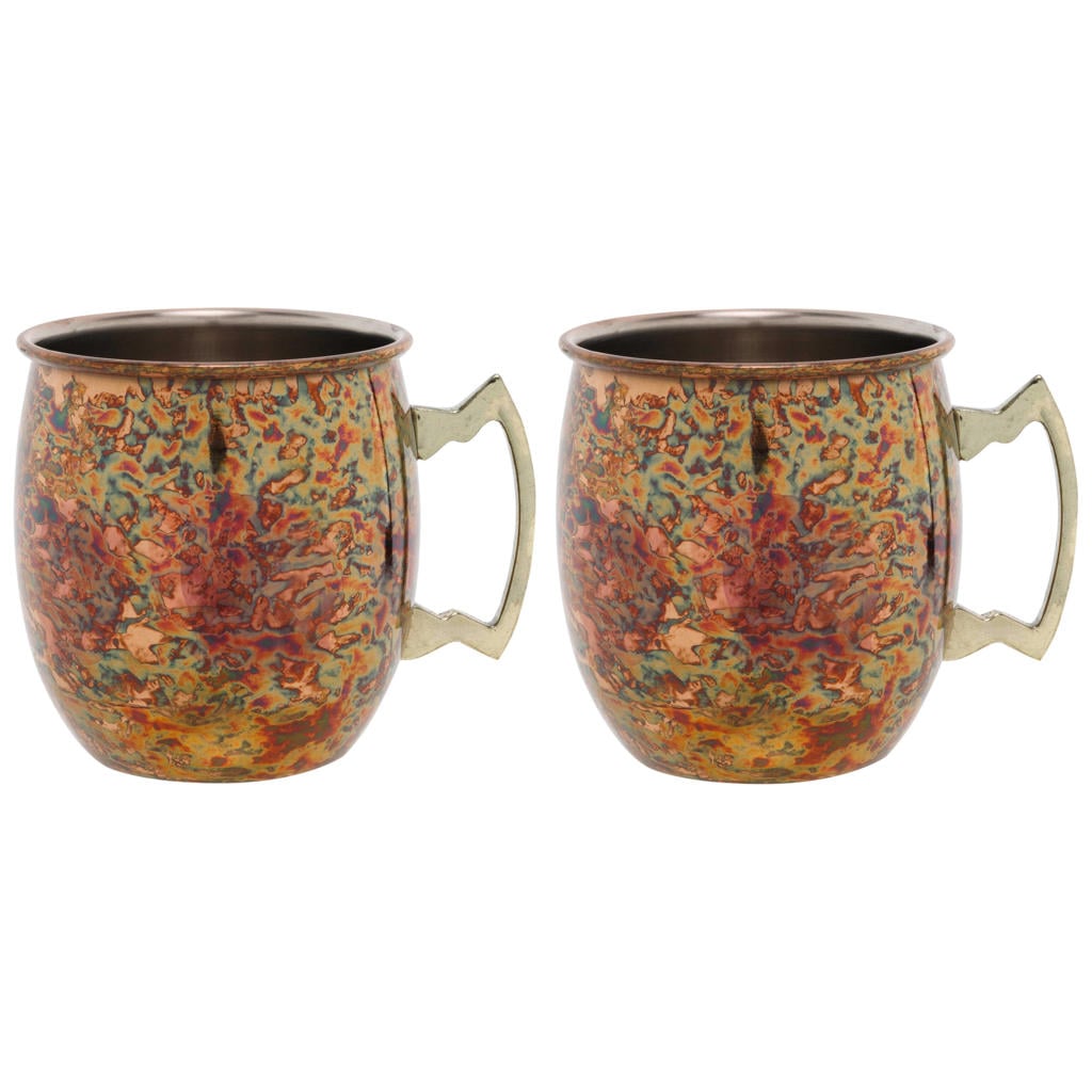 Cosy & Trendy Moscow Mule Cocktailbekers - Antiek Koper - 450 ml - 2 Stuks