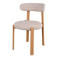 Giga Meubel Eetkamerstoel Lagan - Beige/Naturel Stof - Set van 2
