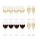 Cookinglife Wijnglazenset Solare 12-Delig - Rode wijnglazen + Witte wijnglazen + Champagneglazen