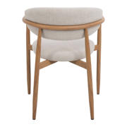 thumbnail: Giga Meubel Eetkamerstoel Alexia - Beige/Naturel - Armleuning - Set van 2
