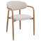 Giga Meubel Eetkamerstoel Alexia - Beige/Naturel - Armleuning - Set van 2