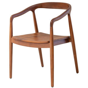 Eetkamerstoel Lasse - Walnoot Hout - Set van 2