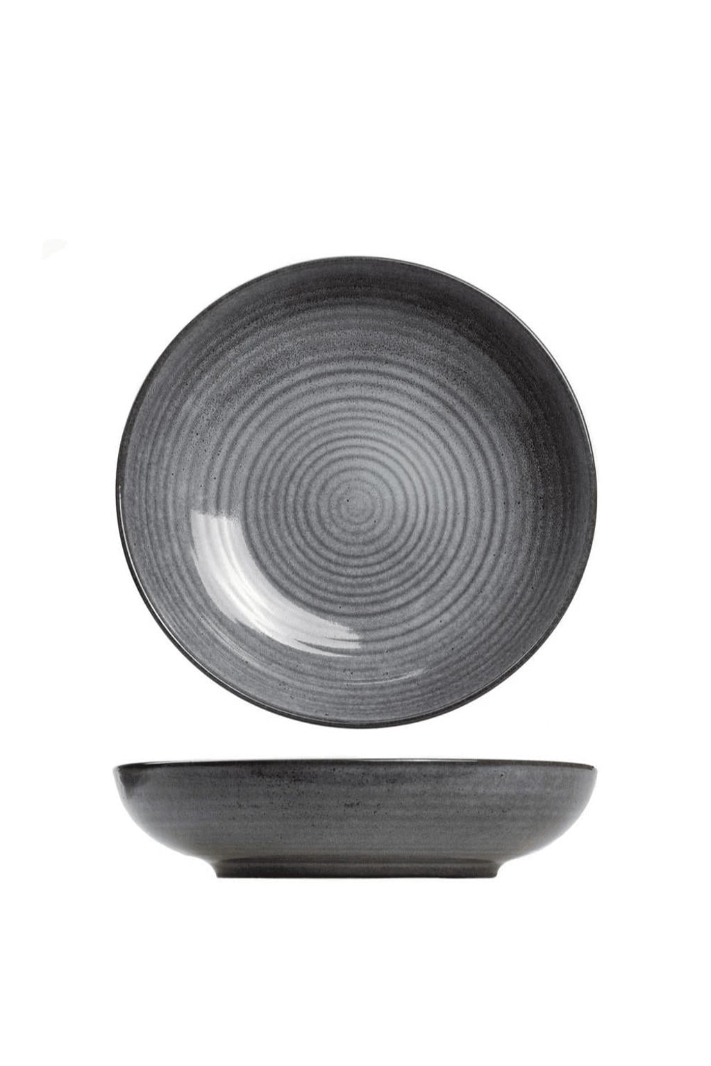 Cosy & Trendy Diepe Borden / Pastaborden Kentucky Grey ø 22 cm - 4 Stuks
