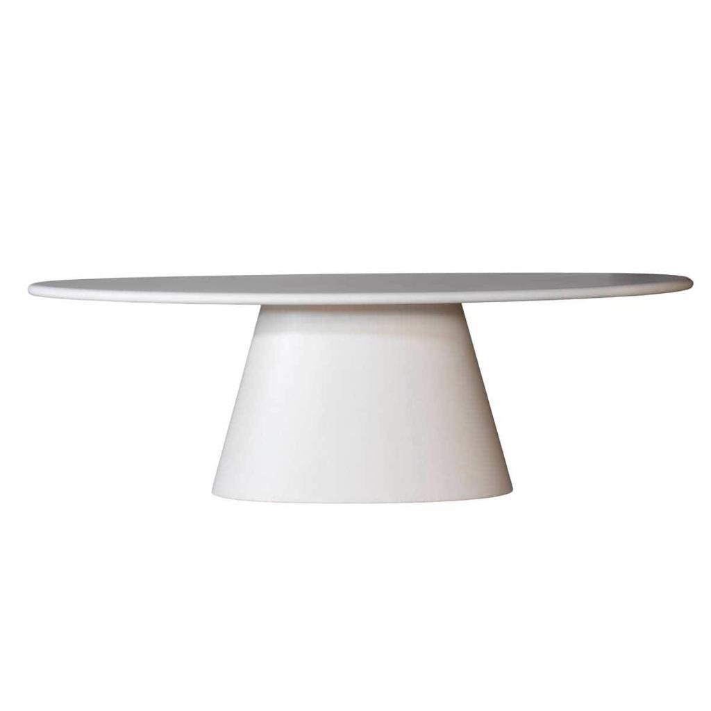 Giga Meubel Eettafel Brunn - Ovaal Beige Composiet - 200cm