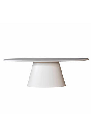 Eettafel Brunn - Ovaal Beige Eco Composiet - 200cm